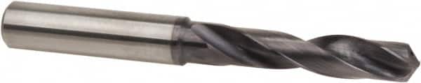 Accupro - 21/64" 140° Spiral Flute Solid Carbide Screw Machine Drill Bit - Americas Industrial Supply