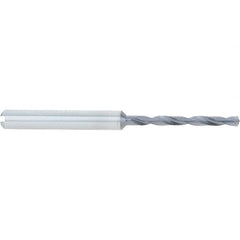 Accupro - 3.5mm, 140° Point, Spiral Flute, Solid Carbide Taper Length Drill Bit - TiAlN Finish, 34mm Flute Length, 72mm OAL - Americas Industrial Supply