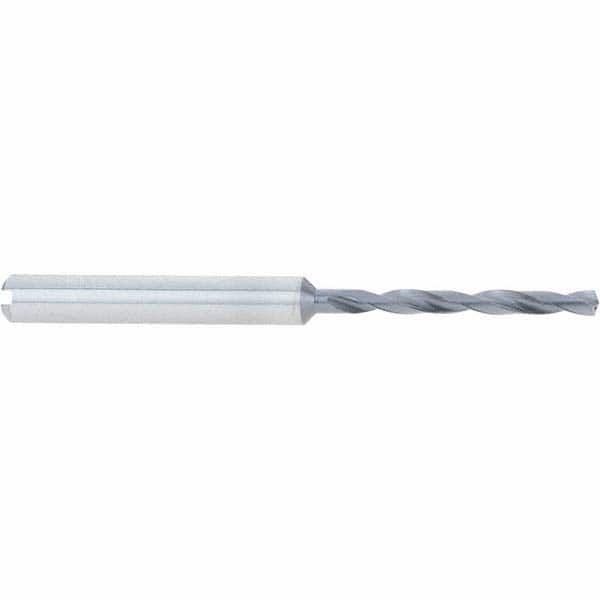 Accupro - 3/8" 140° Spiral Flute Solid Carbide Taper Length Drill Bit - Americas Industrial Supply