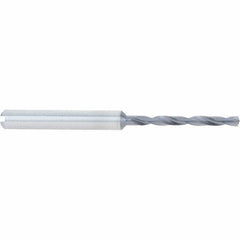 Accupro - 8.5mm 140° Spiral Flute Solid Carbide Taper Length Drill Bit - Americas Industrial Supply