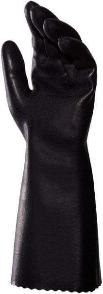 MAPA Professional - Chemical Resistant Gloves - SZ 8 14" HW BLK 1/PR CHEMZOIL NL339 PEBBLE GLV - Americas Industrial Supply