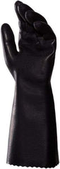 MAPA Professional - Chemical Resistant Gloves - SZ 8 14" HW BLK 1/PR CHEMZOIL NL339 PEBBLE GLV - Americas Industrial Supply