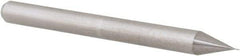 Accupro - 0.007" Diam, 0.021" LOC, 2 Flute Solid Carbide Ball End Mill - Uncoated, Single End, 1-1/2" OAL, 1/8" Shank Diam, Spiral Flute - Americas Industrial Supply