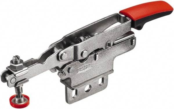 Bessey - 450 Lb Holding Capacity, Horizontal Handle, Manual Hold Down Toggle Clamp - U-Bar, Straight Base, Carbon Steel - Americas Industrial Supply