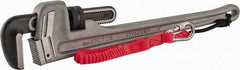 Proto - 24" Aluminum Tethered Straight Pipe Wrench - 4" Pipe Capacity - Americas Industrial Supply