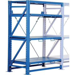 Vestil - 4 Shelf Steel Shelving - 6,000 Lb Capacity, 54" Wide x 80" High x 32" Deep, Stainless Steel - Americas Industrial Supply