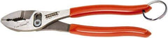 Proto - 6-1/2" OAL, 1-27/64" Jaw Length, 1-1/4" Jaw Width, Tethered, Slip Joint Pliers - 2 Positions, Slip Joint Head, Slip Joint Plier Tool - Americas Industrial Supply