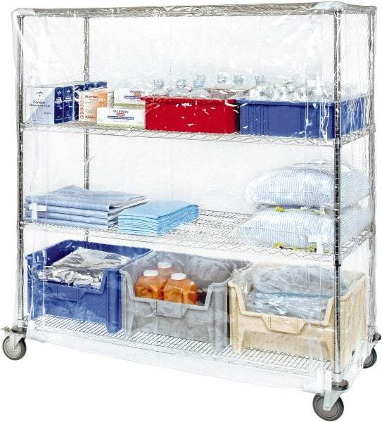 Quantum Storage - 24" Wide, 74" High, Open Shelving Accessory/Component - Vinyl, 60" Long, Use with Wire Shelving Units (WR Series) - Americas Industrial Supply