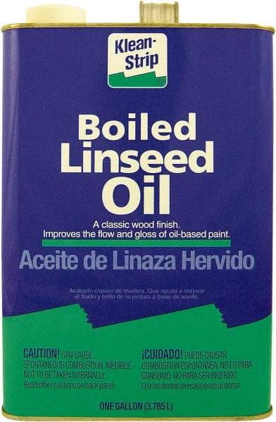 Klean-Strip - 4 Qt Metal Can Clear Wood Stain - Boiled Linseed Oil-Based, 0 g/L VOC Content - Americas Industrial Supply