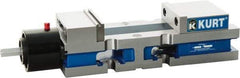 Kurt - 4" Jaw Width, 6" Jaw Opening Capacity, Horizontal Stationary Machine Vise - Reverse Hydraulic Operation, 7,800 Lb Capacity, 1 Station, 13.985" Long x 3.4900" High x 1-15/64" Deep, 1.235" Jaw Height, Ductile Iron - Americas Industrial Supply