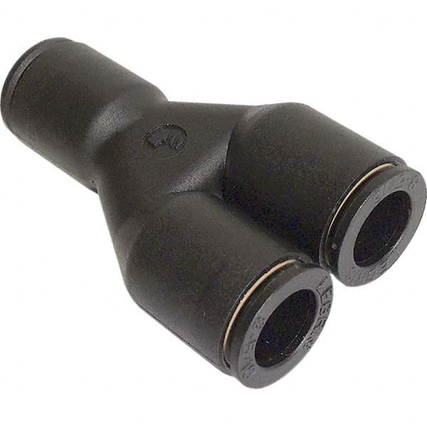 Legris - Plastic Push-To-Connect Tube Fittings Type: Union Y Tube Outside Diameter (Inch): 3/16 - Americas Industrial Supply