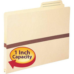 SMEAD - 11-3/4 x 10-1/4", Letter Size, Manila, Expansion Folders - 2/5 Tab Cut Location - Americas Industrial Supply