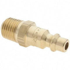 Parker - 1/4-18 NPTF Industrial Pneumatic Hose Coupler - Brass, 1/4" Body Diam - Americas Industrial Supply