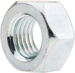 Value Collection - M12x1.50 Metric Fine Steel Right Hand Hex Nut - 19mm Across Flats, 10mm High, Zinc-Plated Finish - Americas Industrial Supply