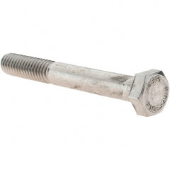 Hex Head Cap Screw: 5/16-18 x 2-1/2″, Grade 316 Stainless Steel Grade 316 Stainless Steel, 1/2″ Hex