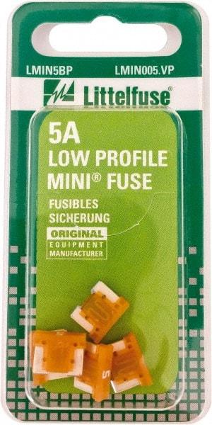 Littelfuse - 5 Amp, Automotive Fuse - 0.429" Long, Orange, Littlefuse LMIN005 - Americas Industrial Supply