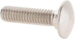 Value Collection - 5/16-18 UNC 1-1/4" Length Under Head, Standard Square Neck, Carriage Bolt - 18-8 Stainless Steel, Uncoated - Americas Industrial Supply