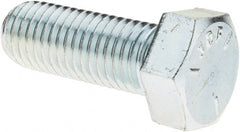 Hex Head Cap Screw: 3/4-10 x 2″, Grade 5 Steel, Zinc-Plated Fully Threaded, ASME B18.2.1