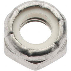 Value Collection - 5/16-18 UNC 18-8 Hex Lock Nut with Nylon Insert - 1/2" Width Across Flats, 1/4" High, Uncoated - Americas Industrial Supply