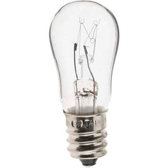 Import - 128 Volt, Incandescent Miniature & Specialty S6 Lamp - Candelabra Screw Base - Americas Industrial Supply