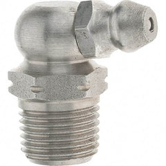 Value Collection - 90° Head Angle, 1/8-27 Stainless Steel Standard Grease Fitting - Americas Industrial Supply