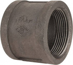 Value Collection - Size 2-1/2", Class 150, Malleable Iron Black Pipe Coupling (Right Hand) - 150 psi, Threaded End Connection - Americas Industrial Supply