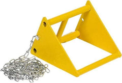 Vestil - 9-13/16" Wide x 8-1/4" High x 9-15/16" Deep, Steel Wheel Chock - Americas Industrial Supply