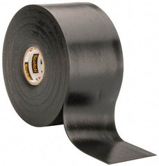 3M - 2" x 30', Black Rubber Electrical Tape - Series 130C, 30 mil Thick, 750 V/mil Dielectric Strength, 7.5 Lb./Inch Tensile Strength - Americas Industrial Supply