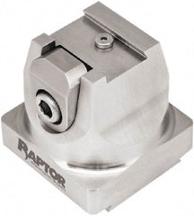 Raptor Workholding - 2" High x 2.07" Wide x 2.07" Long Dovetail Vise - 3/4" Jaw Opening Capacity, 1/8" High x 1.26" Wide Jaw, For 4 & 5 Axis Workholding Systems - Americas Industrial Supply