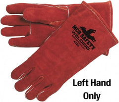 MCR Safety - Welder's & Heat Protective Gloves - 13"GUNN ORG LRG 1/EA COW LEATH LH WELDER GLV - Americas Industrial Supply