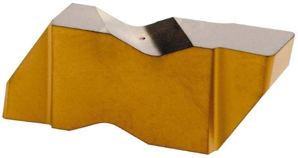 Iscar - 3189ING Grade IC808, 0.189" Cutting Width Carbide Grooving Insert - 0.15" Max Depth of Cut, Right Hand, 0.023" Corner Radius, TiAlN Finish - Americas Industrial Supply