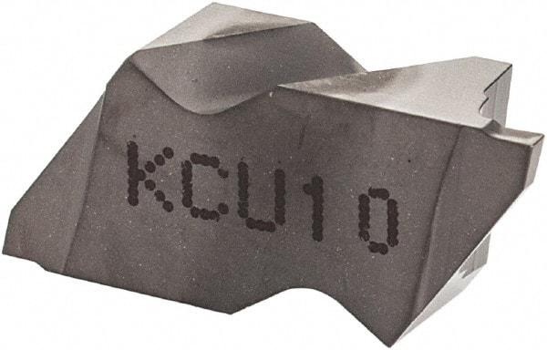 Kennametal - 2031NG K Grade KCU10, 0.79mm Cutting Width Carbide Grooving Insert - 1.27mm Max Depth of Cut, Left Hand, 0.09mm Corner Radius, AlTiN Finish - Americas Industrial Supply
