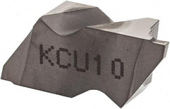 Kennametal - 2031NG K Grade KCU10, 0.79mm Cutting Width Carbide Grooving Insert - 1.27mm Max Depth of Cut, Left Hand, 0.09mm Corner Radius, AlTiN Finish - Americas Industrial Supply
