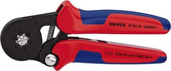 Knipex - 7-1/8" OAL Crimping Pliers - Plastic PVC Handle - Americas Industrial Supply