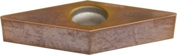 Sumitomo - 2NC-VBGA221 Grade BNC160 PCBN Turning Insert - TiN Finish, 35° Diamond, 1/4" Inscr Circle, 1/8" Thick, 1/64" Corner Radius - Americas Industrial Supply