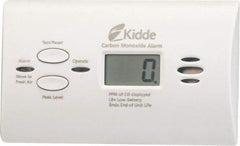 Kidde - CO Alarm - 85 dB Decibel Rating, AA Battery Included, Wall or Ceiling Mount, Electrochemical Sensor - Americas Industrial Supply