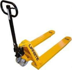 Lift-Rite - 8,000 Lb Capacity, 8" Lift Industrial Pallet Truck - 3-1/4" Min Lift Height, 48" Fork Length x 7" Fork Width, 27" Overall Width - Americas Industrial Supply