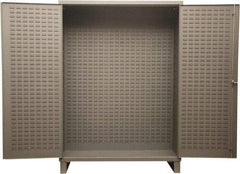 Durham - Locking Storage Cabinet - Steel, 72" Wide x 24" Deep x 84" High, Gray - Americas Industrial Supply