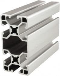 80/20 Inc. - 145 Inches Long x 1-1/2 Inches Wide x 3 Inches High, T Slotted Aluminum Extrusion - 1.325 Square Inches, Clear Anodized Finish - Americas Industrial Supply