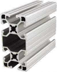 80/20 Inc. - 145 Inches Long x 1-1/2 Inches Wide x 3 Inches High, T Slotted Aluminum Extrusion - 1.3396 Square Inches, Clear Anodized Finish - Americas Industrial Supply