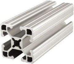 80/20 Inc. - 145 Inches Long x 1-1/2 Inches Wide x 1-1/2 Inches High, T Slotted Aluminum Extrusion - 0.7938 Square Inches, Clear Anodized Finish - Americas Industrial Supply