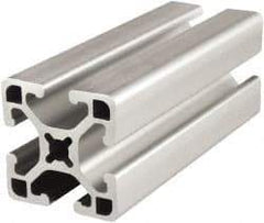 80/20 Inc. - 145 Inches Long x 1-1/2 Inches Wide x 1-1/2 Inches High, T Slotted Aluminum Extrusion - 0.877 Square Inches, Clear Anodized Finish - Americas Industrial Supply