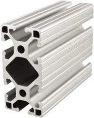 80/20 Inc. - 72 Inches Long x 1-1/2 Inches Wide x 3 Inches High, T Slotted Aluminum Extrusion - 1.7288 Square Inches, Clear Anodized Finish - Americas Industrial Supply