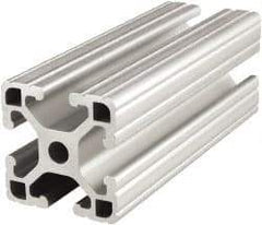 80/20 Inc. - 48 Inches Long x 1-1/2 Inches Wide x 1-1/2 Inches High, T Slotted Aluminum Extrusion - 0.8986 Square Inches, Clear Anodized Finish - Americas Industrial Supply