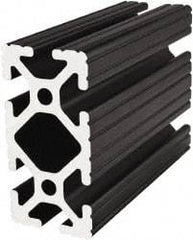 80/20 Inc. - 145 Inches Long x 1-1/2 Inches Wide x 3 Inches High, T Slotted Aluminum Extrusion - 2.0798 Square Inches, Black Anodized Finish - Americas Industrial Supply