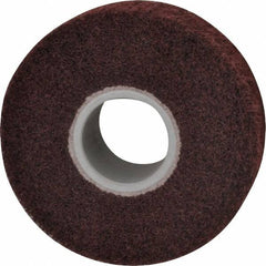 3M - 6" Diam Aluminum Oxide Finishing Flap Wheel - 2" Hole, 2" Wide, Density 5, Nonwoven, Medium Grade, 3,400 Max RPM - Americas Industrial Supply