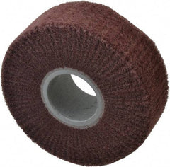 3M - 6" Diam Aluminum Oxide Finishing Flap Wheel - 2" Hole, 2" Wide, Density 5, Nonwoven, Fine Grade, 3,400 Max RPM - Americas Industrial Supply