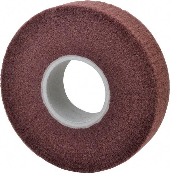 3M - 8" Diam Aluminum Oxide Finishing Flap Wheel - 3" Hole, 2" Wide, Density 5, Nonwoven, Very Fine Grade, 3,200 Max RPM - Americas Industrial Supply