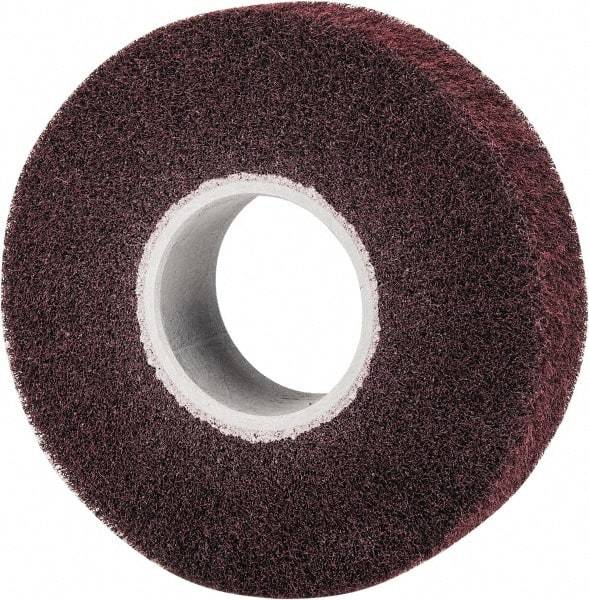3M - 8" Diam Aluminum Oxide Finishing Flap Wheel - 3" Hole, 2" Wide, Density 5, Nonwoven, Medium Grade, 3,200 Max RPM - Americas Industrial Supply
