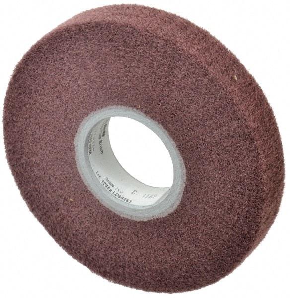 3M - 6" Diam Aluminum Oxide Finishing Flap Wheel - 2" Hole, 1" Wide, Density 7, Nonwoven, Very Fine Grade, 3,400 Max RPM - Americas Industrial Supply